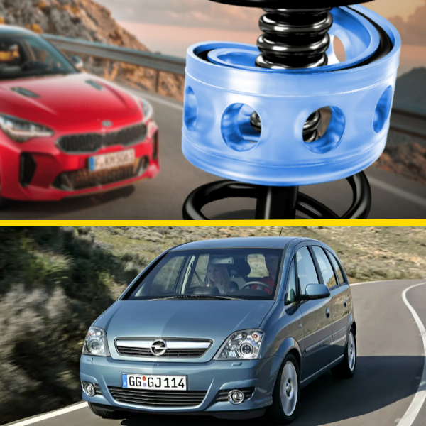Автобафери силіконові на задні пружини Opel Meriva 2003- (проставки, подушки пружини)