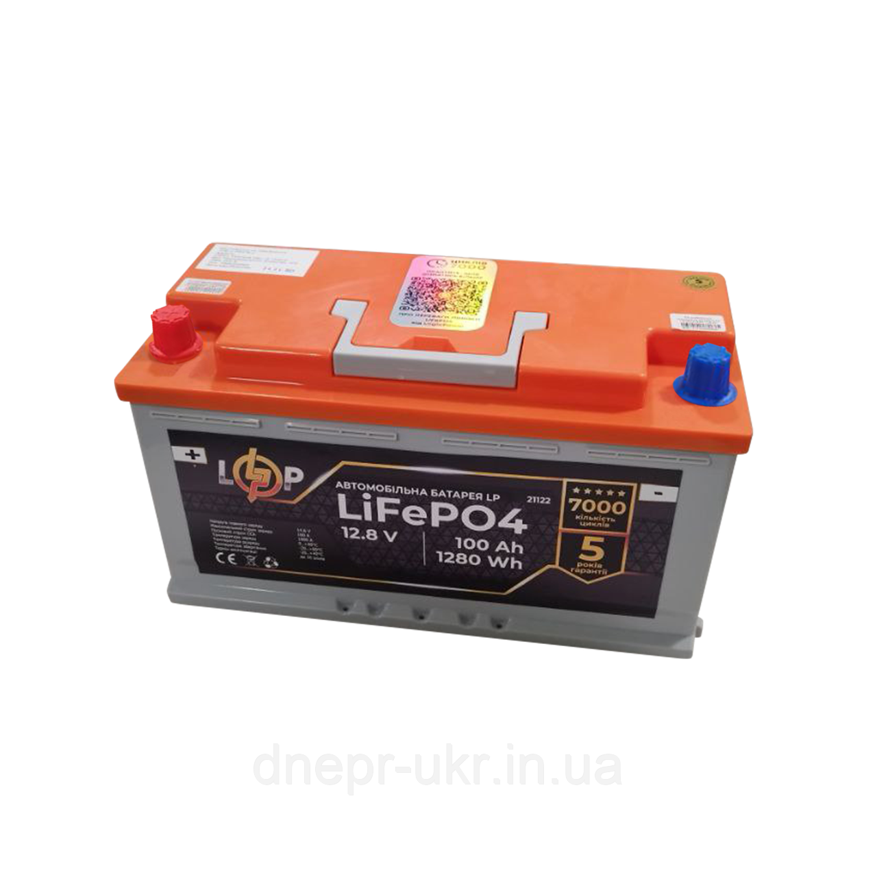 Акумулятор для автомобіля літієвий LP LiFePO4 (+ зліва) 12,8V - 100 Ah (1280Wh)