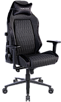 Офисное компьютерное геймерское тканевое игровое регулируемое черное кресло Hator Ironsky Fabric Black Hator