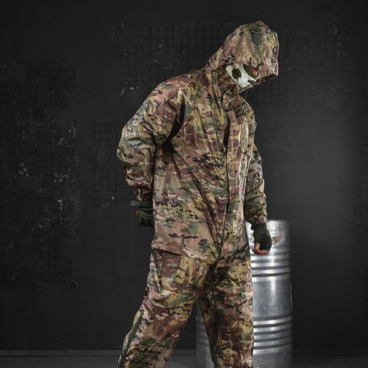Армейский костюм мультикам "GEN2", водонепроницаемый костюм от дождя маскировочный для ВСУ L - фото 1 - id-p2114438094
