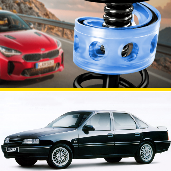 Автобафери силіконові на передні пружини Opel Vectra A 1988-1995 (проставки, подушки пружини)
