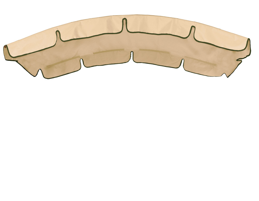 Тент (крыша) для качелей с округлой крышей eGarden 120x210 бежевый (ID ...