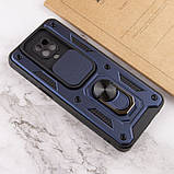 Ударостійкий чохол Serge Ring для Xiaomi Redmi Note 9s Note 9 Pro Note 9 Pro Max синій, з кільцем і магнітом, фото 9