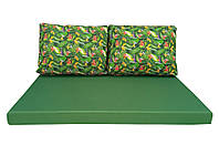 Комплект водоотталкивающих подушек для паллет-дивана eGarden KOLIBRI 120x80x10/120x60x20