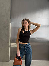 Жіночий топ без рукавів із мікродайвінгу розміри норма