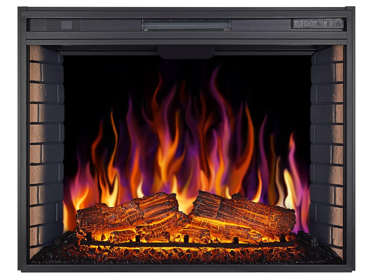 Електрокамін ArtiFlame AF33 з обігрівом і звуком горіння вогню, фото 1