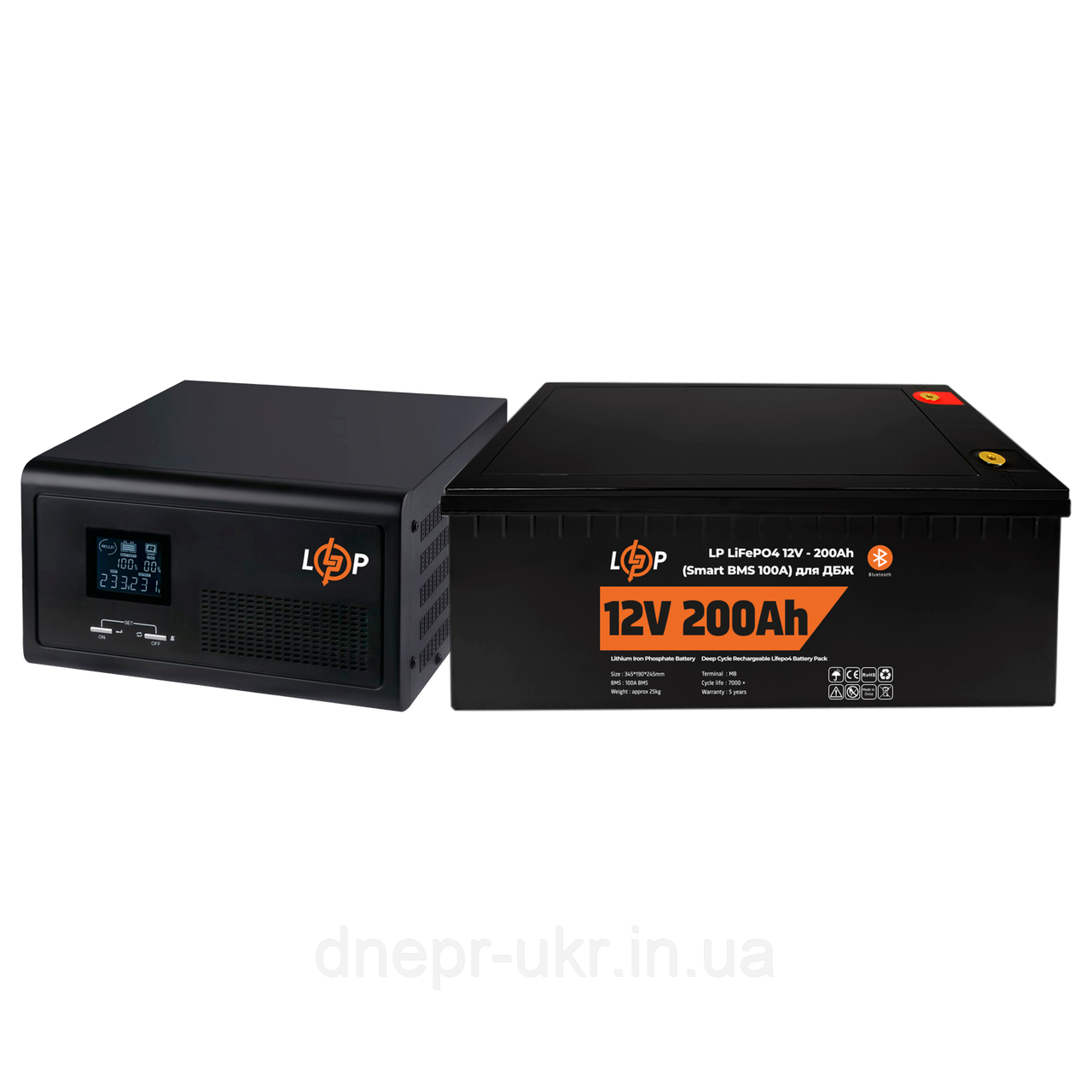 Комплект резервного живлення LP (LogicPower) ДБЖ + літієва (LiFePO4) батарея (UPS 1000VA + АКБ LiFePO4 2560W)