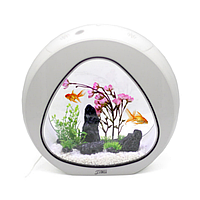 Міні акваріум 3 в 1 SunSun Aquarium LED YA-01 White