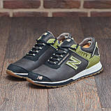Чоловічі осінні шкіряні кросівки осінь весна New Balance, кросівки з натуральної шкіри *Nb кор*, фото 3