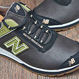 Чоловічі осінні шкіряні кросівки осінь весна New Balance, кросівки з натуральної шкіри *Nb кор*, фото 10