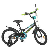 Велосипед детский двухколесный 16 дюймов (звоночек, сборка 75%) Profi Prime Y16224-1 Черный