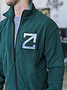 Флісова кофта Vigo 200 Зелена з вашим Логотипом, фото 6