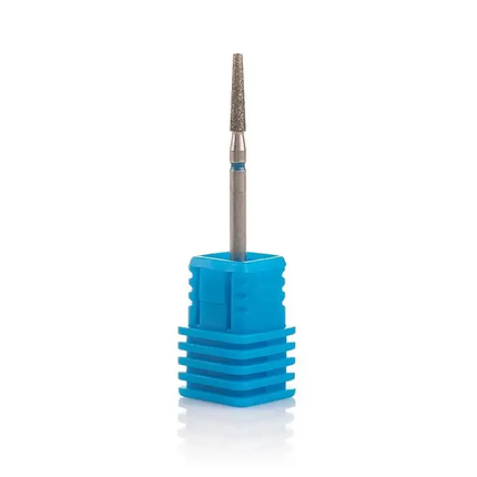 Фреза алмазна Nail Drill "Усічений конус" 847 023B діаметр 2.3 мм синя, фото 1