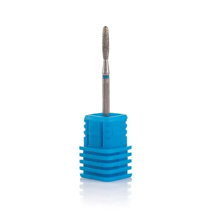 Фреза алмазна Nail Drill "Пуля" 244 021B діаметр 2.1 мм синя, фото 1