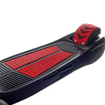 Самокат триколісний дитячий (складне кермо, колеса, що світяться) 5480 Чорно-червоний, фото 5