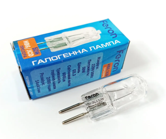Лампа галагенова в точк.світ. JCD,220V,35W,G-5.3, Feron, Арт.50613