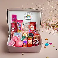 Конфеты для девочки, подарок на день рождения, набор розовых сладостей для детской вечеринки, сладкий бокс