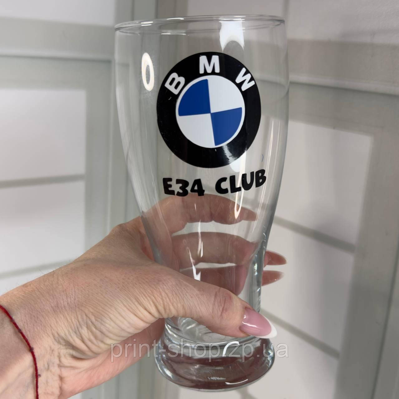 Великий пивний бокал з написом "Келих BMW" 0,565 мл, фото 1