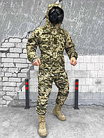 Тактичний костюм гірка пікселів ЗСУ, Військовий чоловічий Гірку, Камуфляжний на флісі pixel sun