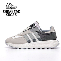 Женские кроссовки Adidas Retropy E5 Grey White, Адидас ретропи серые, Adidas originals retropy 40