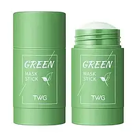 Глиняная маска стик для глубокого очищения и сужения пор с экстрактом Зеленого Чая Green Mask Stick TWG HP227
