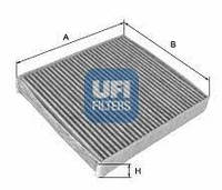 Фильтр салона с активированным углем, арт.: 54.140.00, Пр-во: Ufi