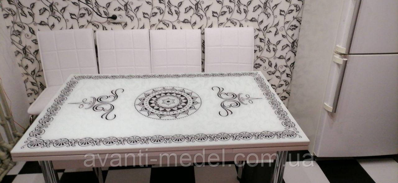 Комплект кухонной мебели "Вензель" (стол ДСП, калённое стекло + 4 стула) Mobilgen, Турция - фото 5 - id-p2114504000