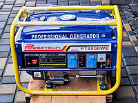 Генератор бензиновый 2.5-3кВт однофазный Powertech PT8500WE ручний запуск