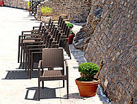 Кресло пластиковое Ibiza, Siesta,Турция,коричневое