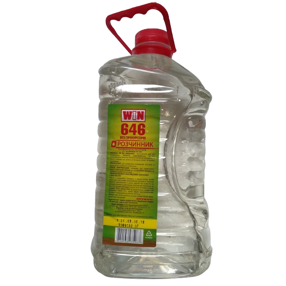 Розчинник 646 БП ПЕТ 4л (3.3 кг) (вир-во Solvi)