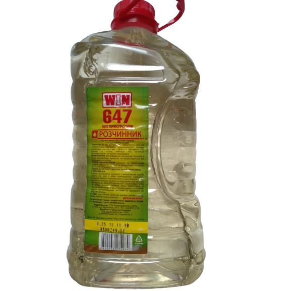Розчинник 647 БП ПЕТ 4л (3,3 кг) (пр-во Solvi)