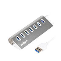 Концентратор Maxxter 7хUSB3.0 Silver (HU3A-7P-01) H[, код: 8381205