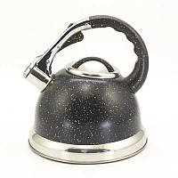 Чайник со свистком HIGHER+KITCHEN ZP-021 3.5 л, цвет гранит.
