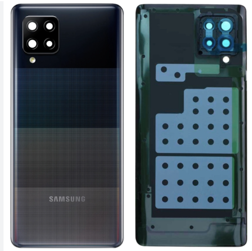 Задня кришка для Samsung A426B Galaxy A42 5G, чорна, Prism Dot Black, оригінал (59) + скло камери, фото 1