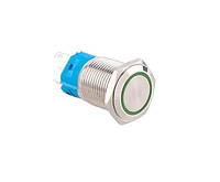 Кнопка 22мм фиксирующаяся, 9-24В, синий LED, 5pin, 22K-P11DZ Без бренда