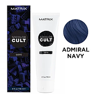 Семи-перманентная краска для волос прямого действия MATRIX соколор/CULT для волос Темно Синий, 118мл