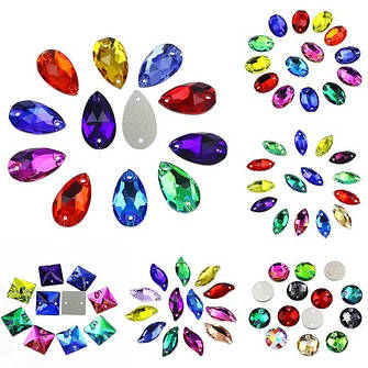 Нашивні стрази (скло)