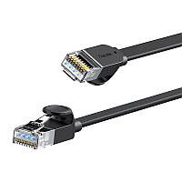 Кабель Baseus high Speed Six types of RJ45 Gigabit network cable (flat cable) |1M| черный