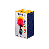 Анальна пробка з пухнастим хвостиком Wooomy Filippi S, , діаметр 28 мм, довжина 70 мм, фото 3