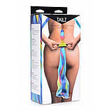 Анальний райдужний затор із хвостом XR brands Rainbow Unicorn Anal Plug With Tail, фото 6