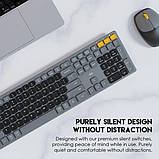 Клавіатура бездротова Fantech Go WK895 Silent Click + миша бездротова сірий, фото 7