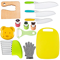 Дитячий набір для готування 13 предметів Ножи для дітей безпечний ніж для дітей