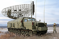 Сборная модель мобильной радиолокационной станции Trumpeter 09569 P-40/1S12 Long Track S-band acquisition rada