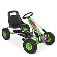Велокарт детский Bambi kart M 0645(2)-5 зеленый, World-of-Toys