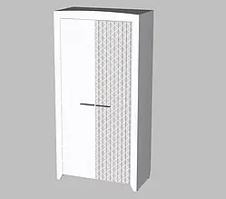 Шафа у дитячу, вітальню з ЛДСП дуб пісочний/білий Нордік Неман