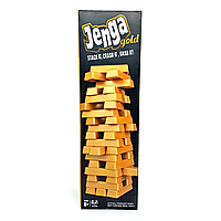 Дженга Золото (Jenga Gold) 54 бруска, пластик