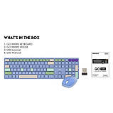 Клавіатура бездротова Fantech Go WK895 Silent Click + миша бездротова синій, фото 2