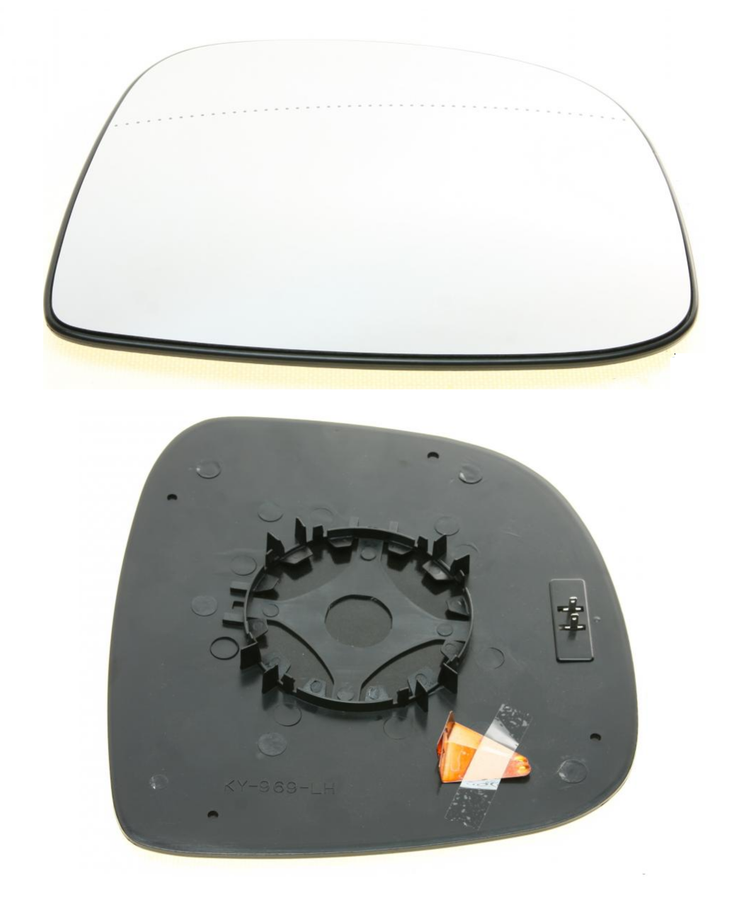 Вкладиш скло дзеркала Mercedes Vito 639 2003-2010 Мерседес Віто 639 (ліве з підігрівом та рамкою), фото 1
