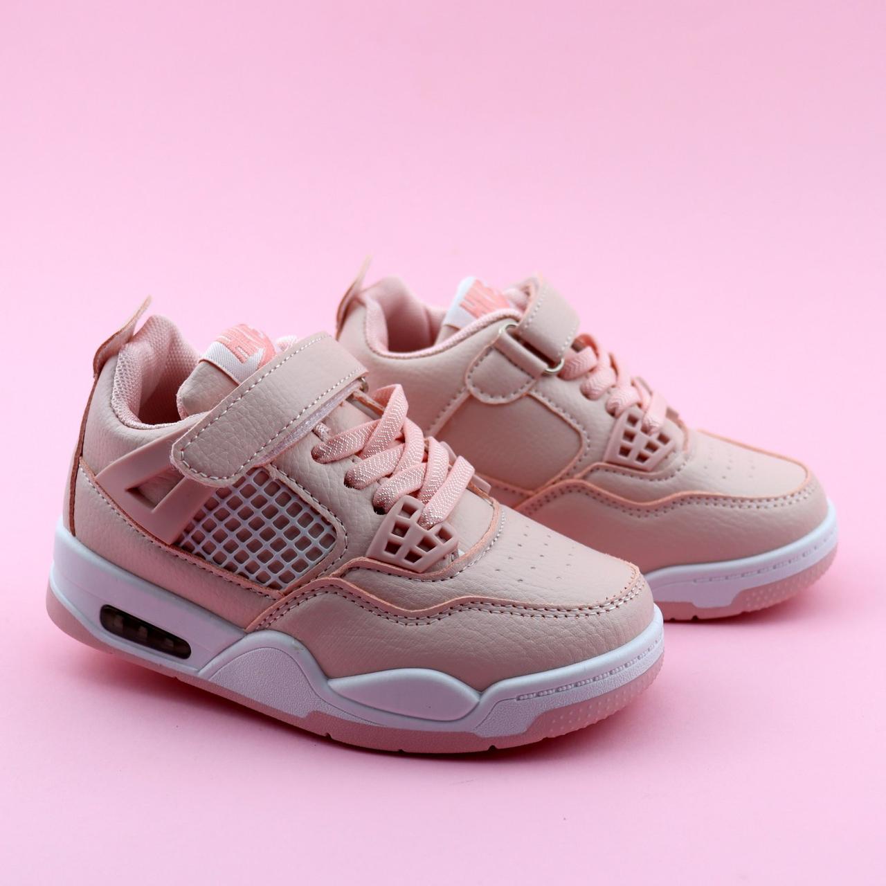 Демісезонні кросівки рожеві для дівчинки на липучці тм Том.м