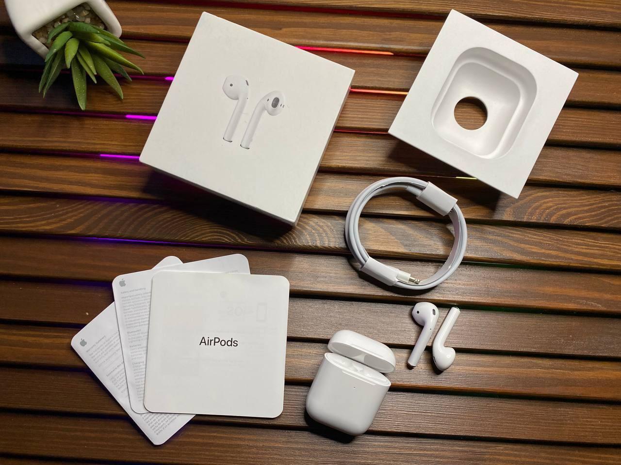 Навушники Apple AirPods 2 Original series 1:1 Bluetooth картонна ванночка, Безпровідні навушники, Епл Аирподс - фото 5 - id-p2114611467